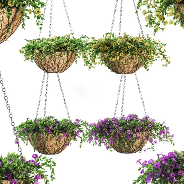decoration – Flowers in a flower pot 3ds Max