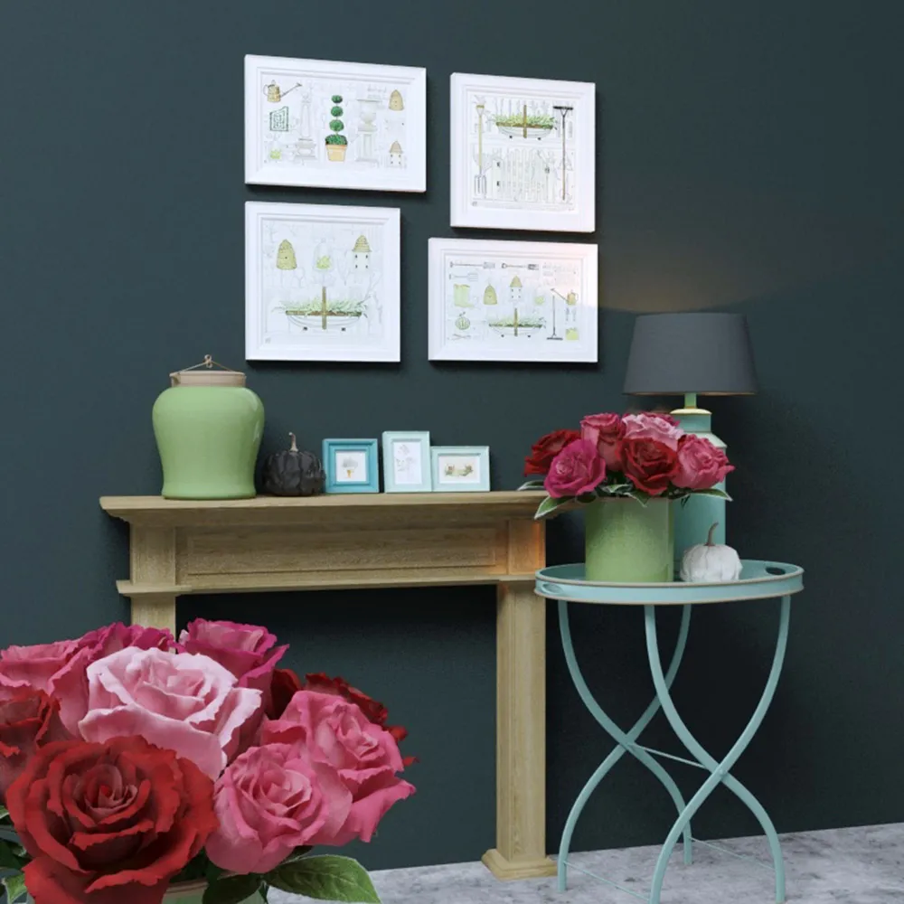 decoration – Flowers table lamps pictures etc. 3ds Max
