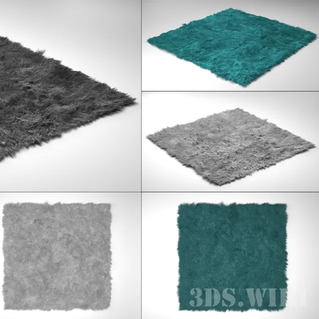 decoration – Fluffy Carpet 3ds Max