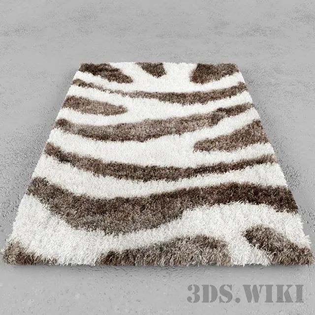 decoration – Fluffy modern rug 3ds Max