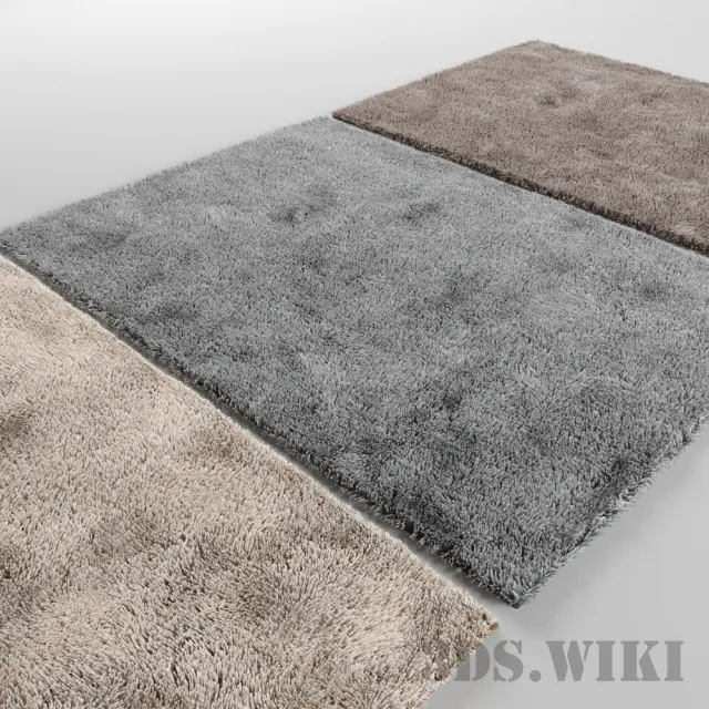 decoration – Fluffy modern rugs 3ds Max