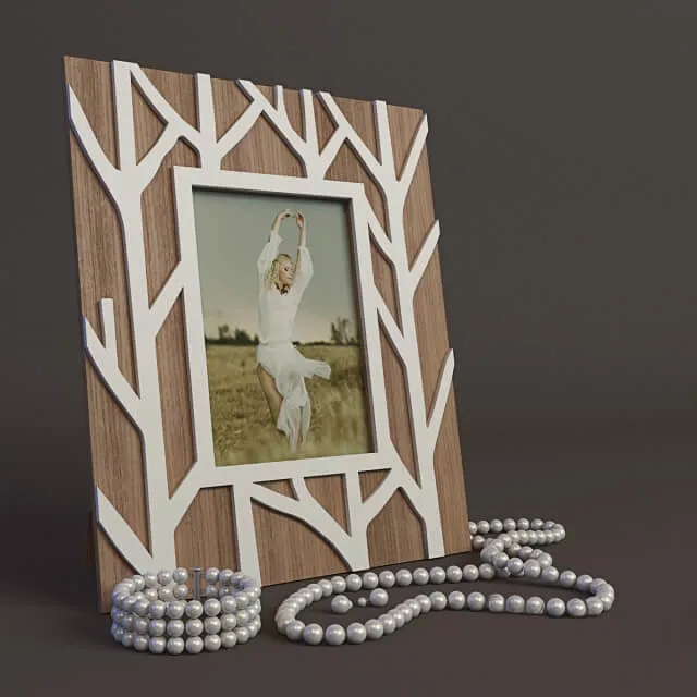 decoration – Foglia Leaf Photo Frame 3ds Max