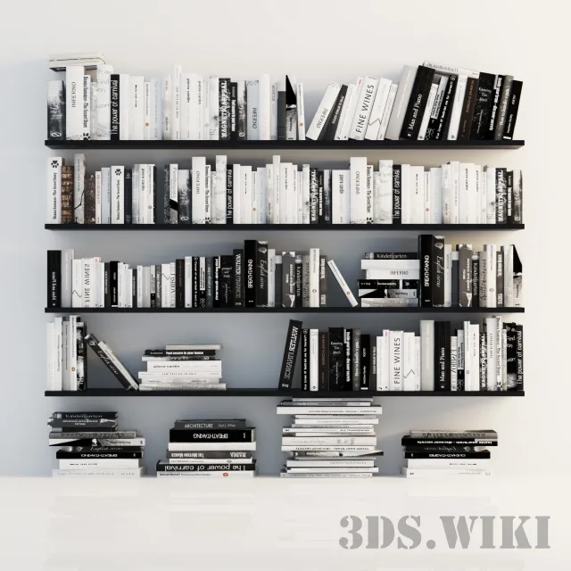 decoration – Foreign literature – library 3ds Max