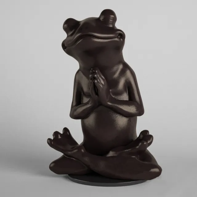 decoration – Frog Yogi 3ds Max