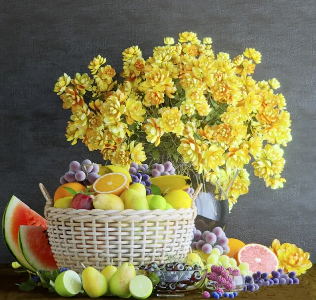 decoration – Fruit Basket 3ds Max