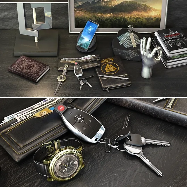 decoration – Gentleman’s set 2 3ds Max