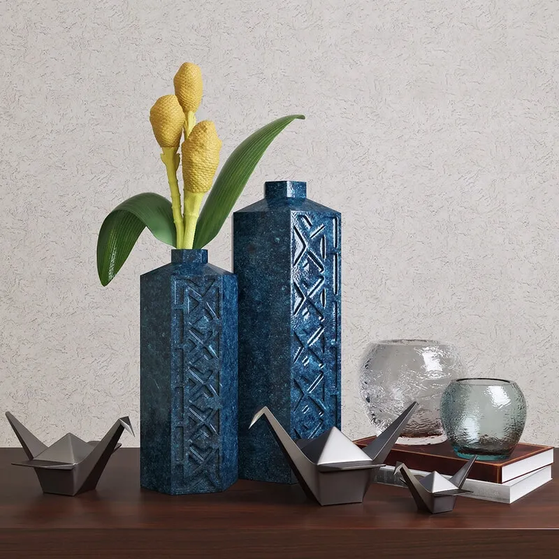 decoration – Global Views Bezel Vase-Ink Large 3ds Max