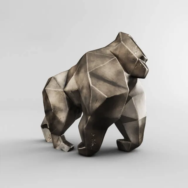 decoration – Gorilla Figurine 3ds Max