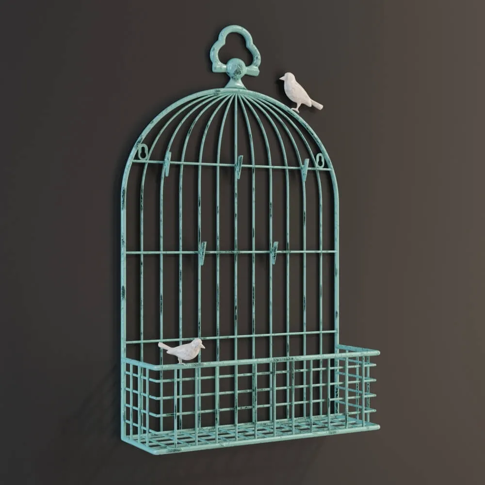 decoration – GRAMERCY HOME – metal birdcage card 1 0248 3ds Max