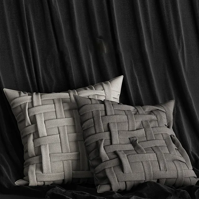 decoration – Gray pillows 78 3ds Max
