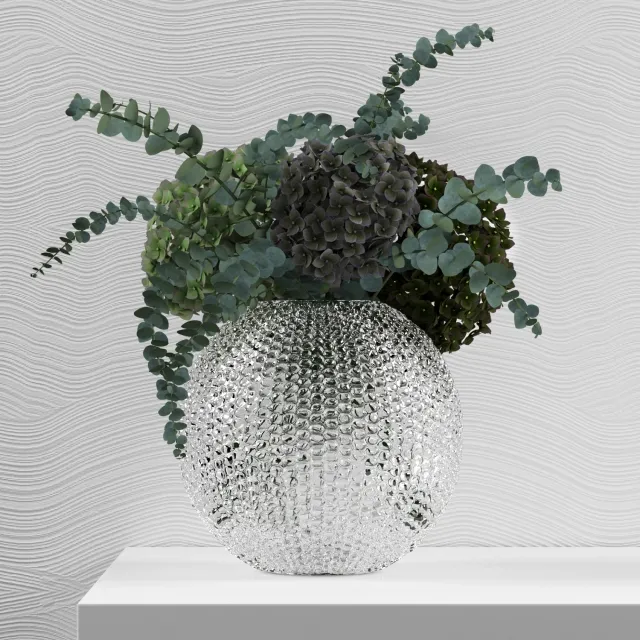 decoration – Green Hydrangeas 3ds Max