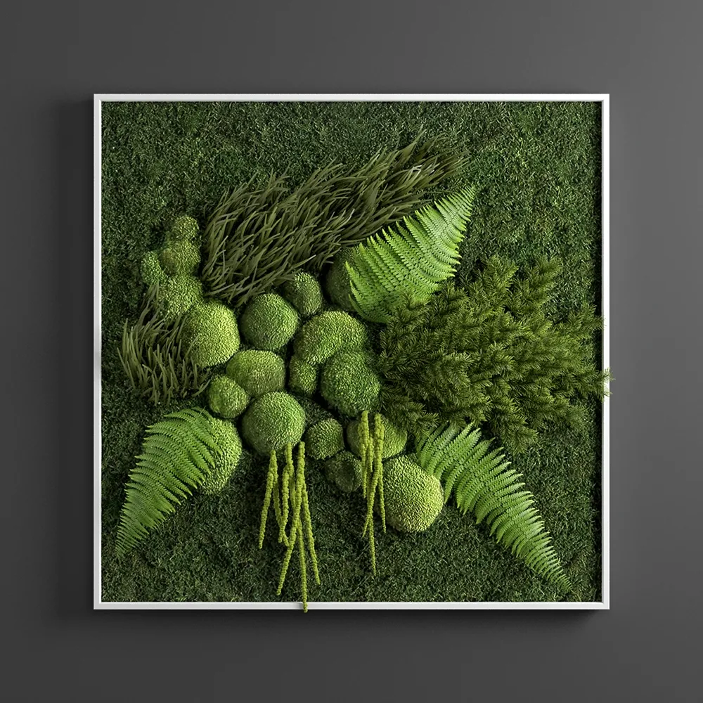 decoration – Green Panel 3ds Max