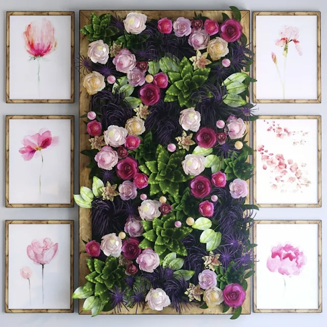 decoration – Green wall 3ds Max