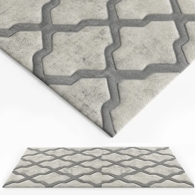 decoration – Grey Area rug 3ds Max