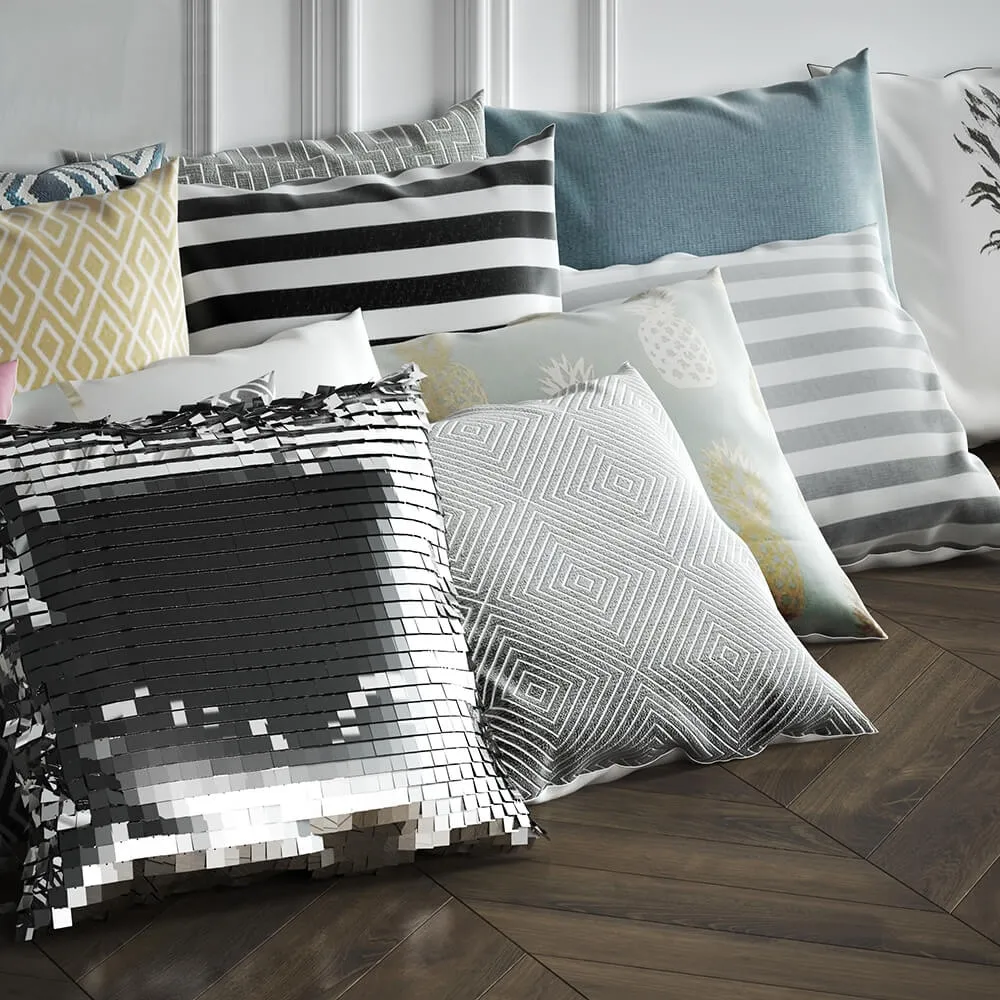 decoration – H and M Pillow 32 Pack 3ds Max
