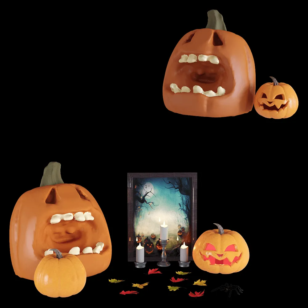 decoration – Halloween set 3ds Max