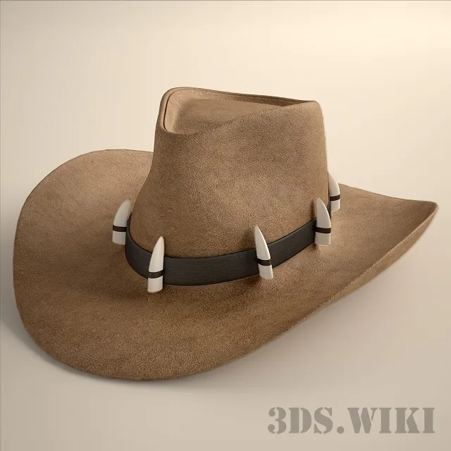 decoration – Hat Stetson 3ds Max