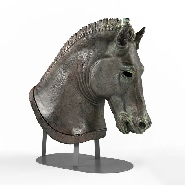 decoration – Hellenistic Horse Head 3ds Max