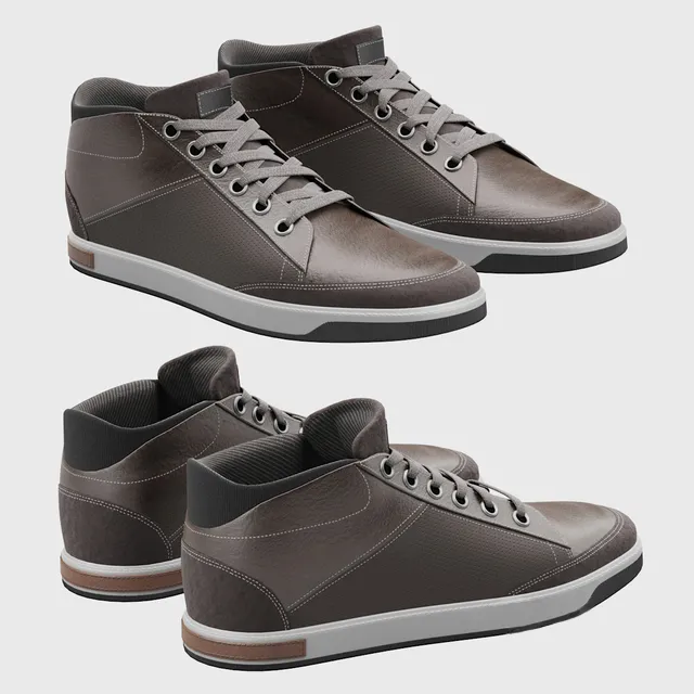 decoration – High Top Sneakers 3ds Max