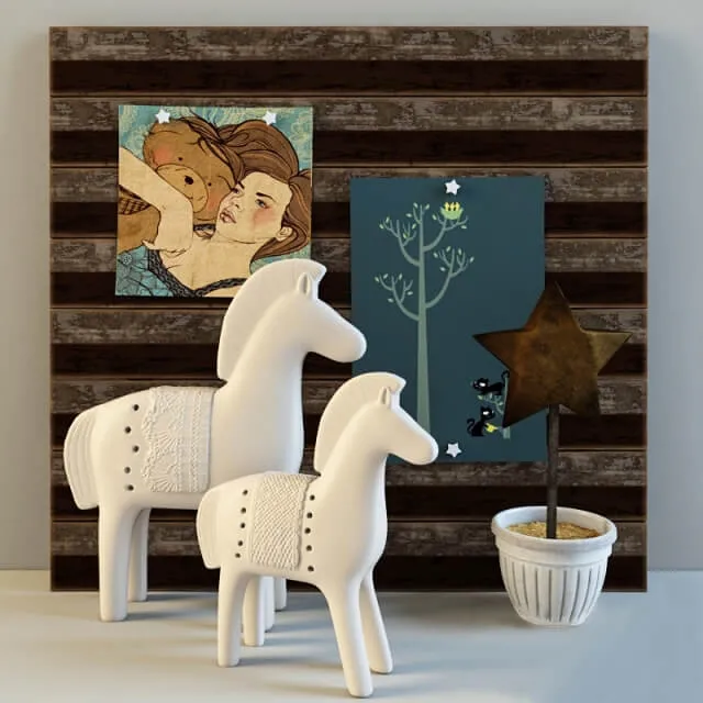 decoration – Horses 489 3ds Max