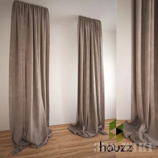 decoration – Houzz curtains 3ds Max