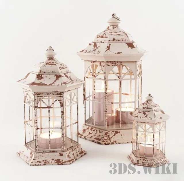 decoration – Hurricane Candle Lantern 3ds Max