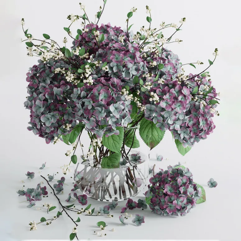 decoration – Hydrangea 123 3ds Max