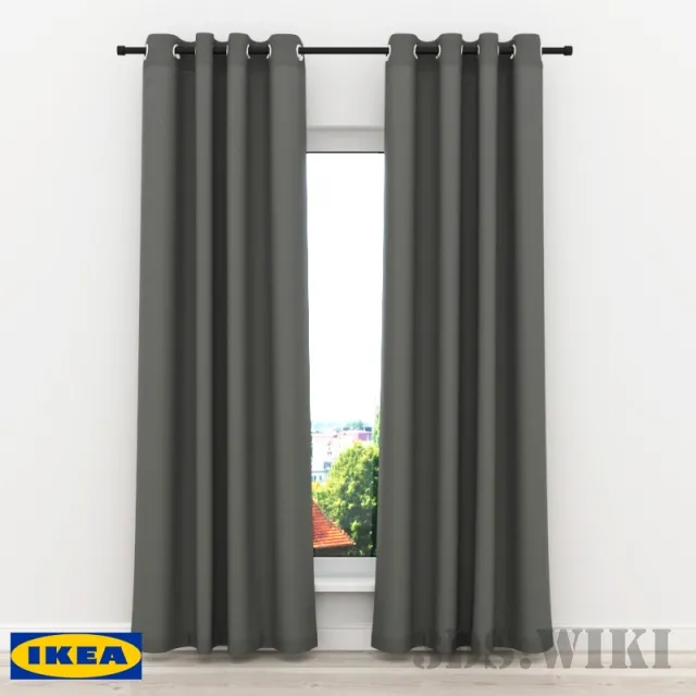 decoration – IKEA Curtains MEETE 3ds Max