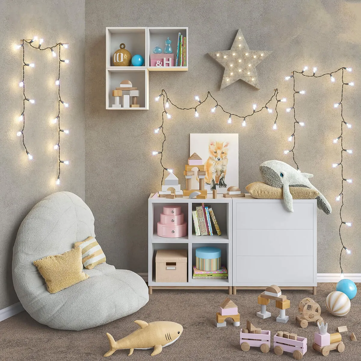 decoration – IKEA modular furniture accessories decor and toys set 6 3ds Max