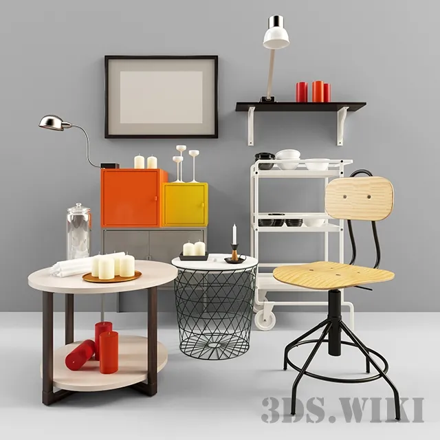 decoration – IKEA set 3ds Max