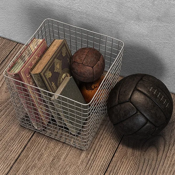 decoration – Industrial Shelf basket 3ds Max
