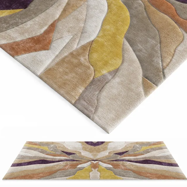 decoration – Infinite Splinter Ochre rug 3ds Max