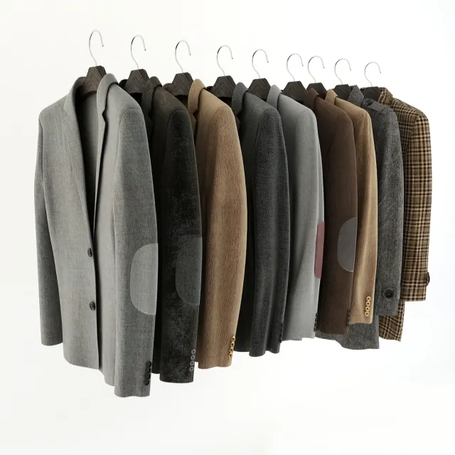 decoration – Jackets Set 008 3ds Max