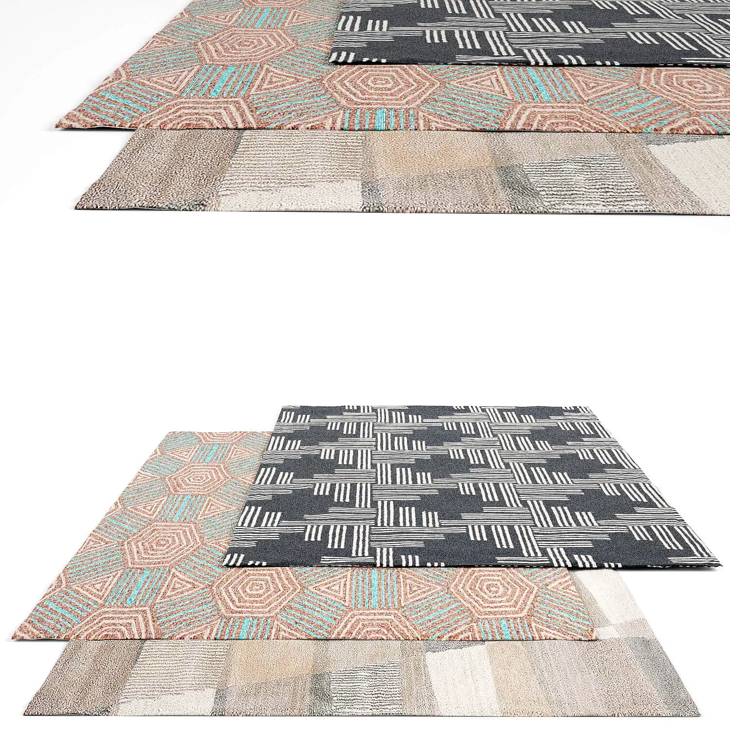 decoration – Jaipur Living rug set 12 3ds Max