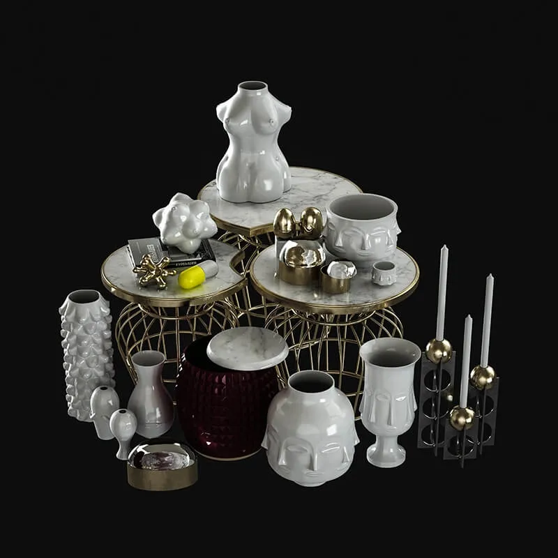 decoration – Jonathan Adler Set 3ds Max