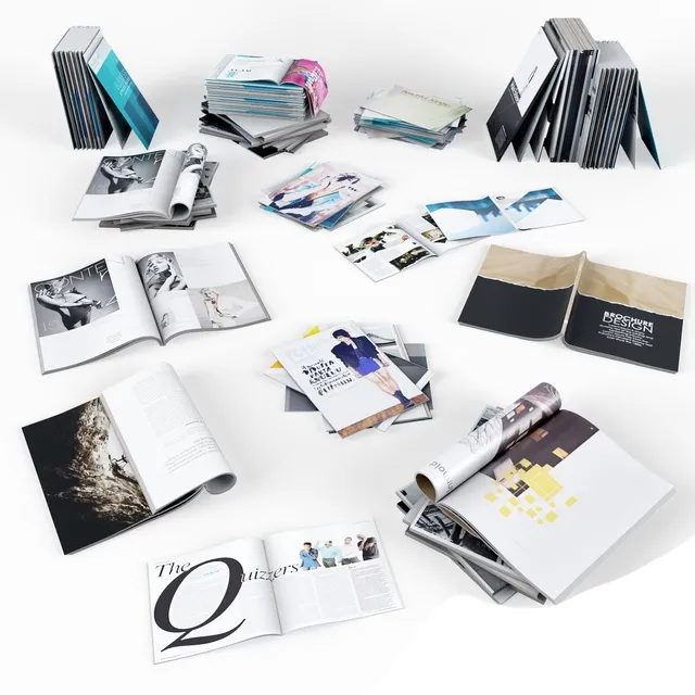 decoration – Journals Set 3ds Max