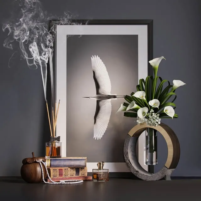 decoration – Kalla decorative set 3ds Max