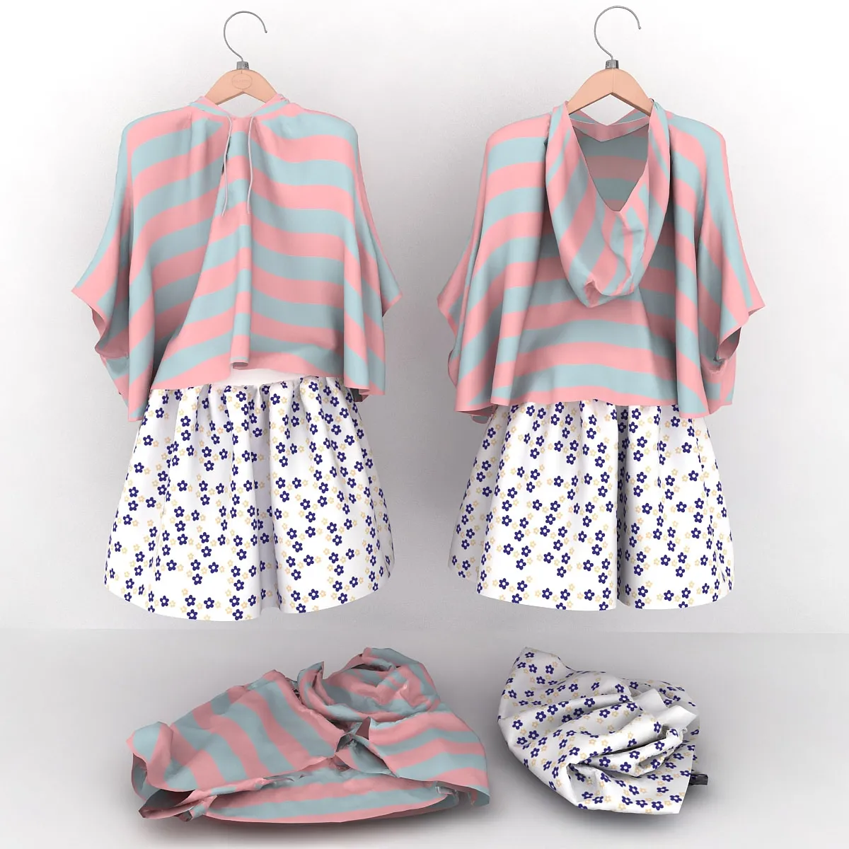 decoration – Kids clothes set 3ds Max