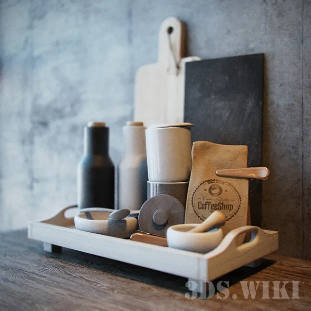 decoration – Kitchen accessories 3ds Max