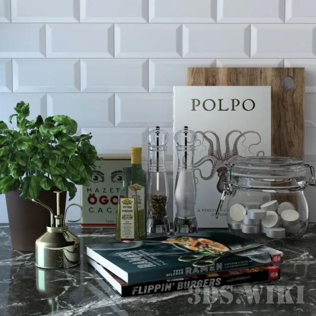 decoration – Kitchen set 3ds Max
