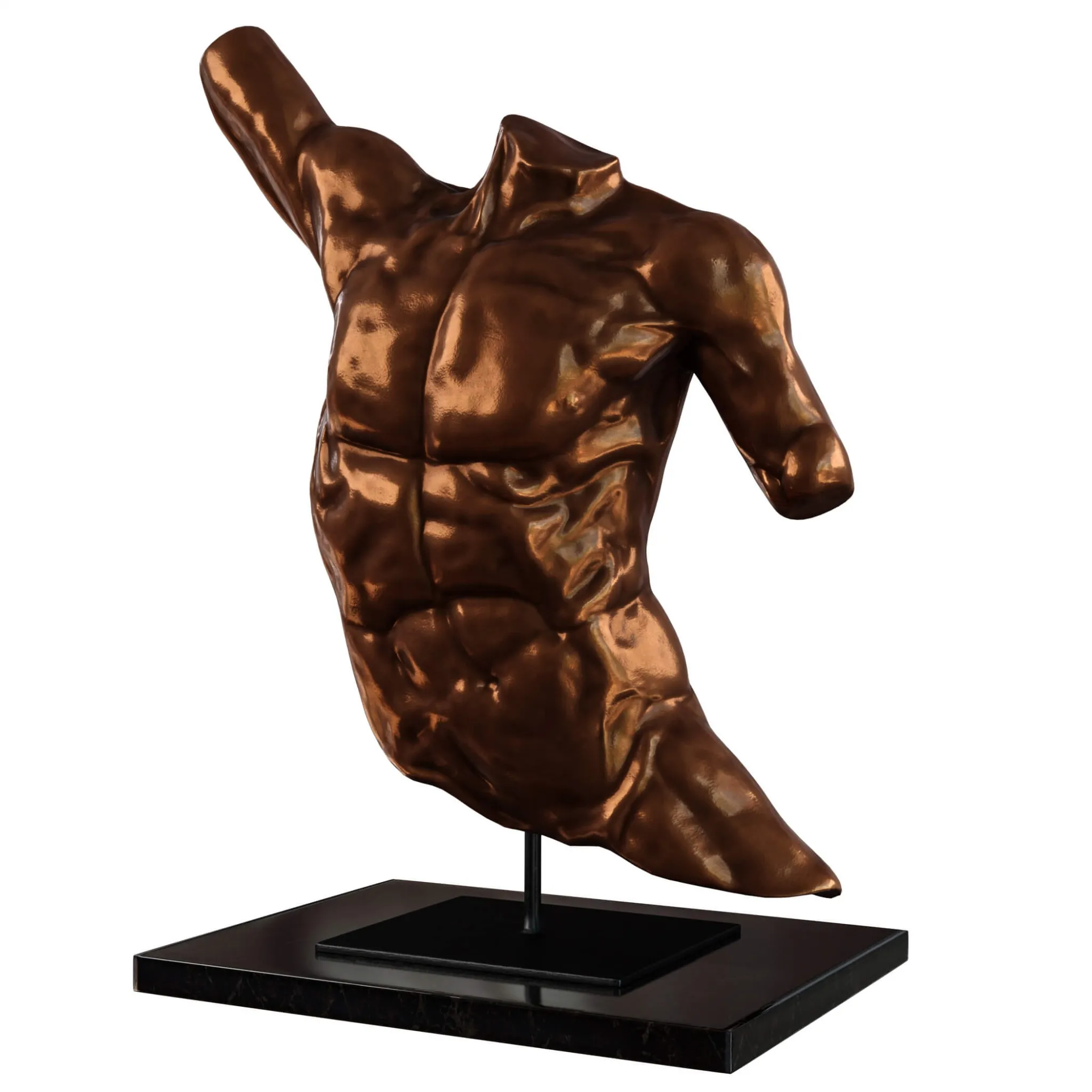 decoration – Laocoon Bronze Torso 3ds Max