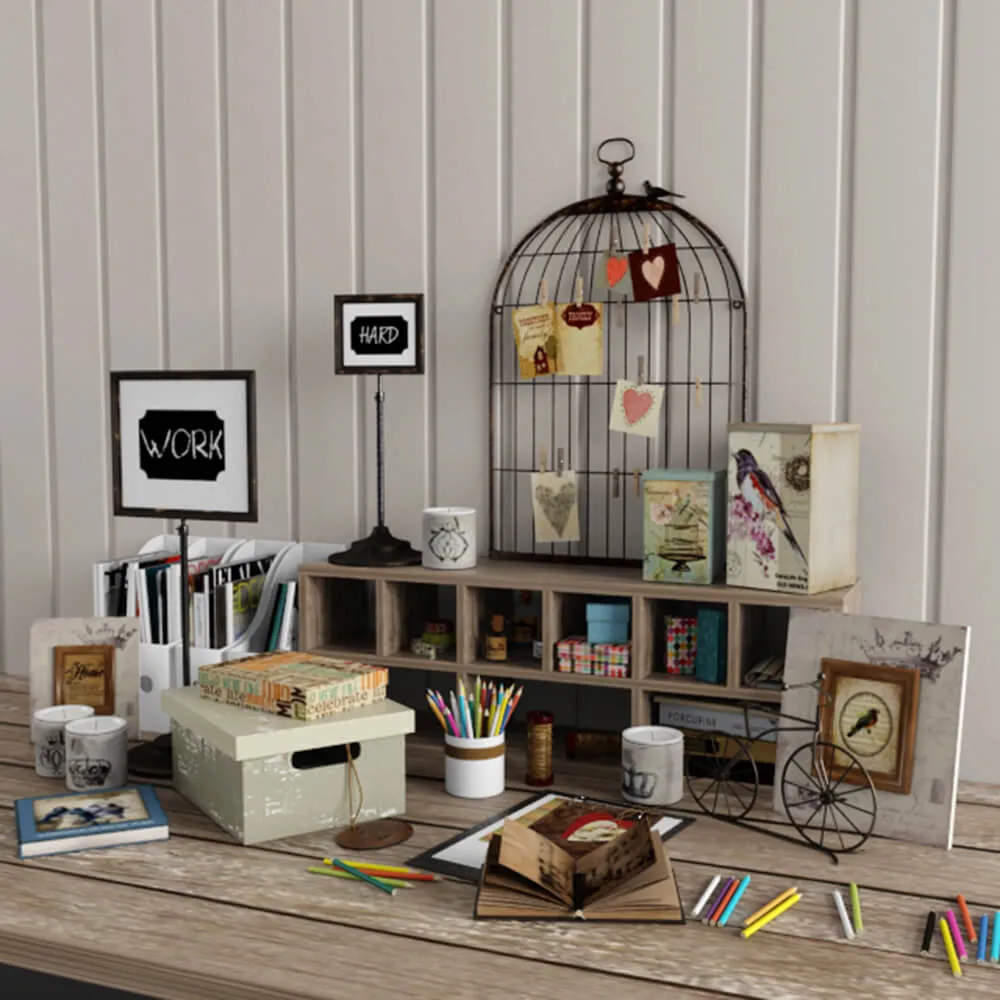 decoration – Large decorative set 3ds Max