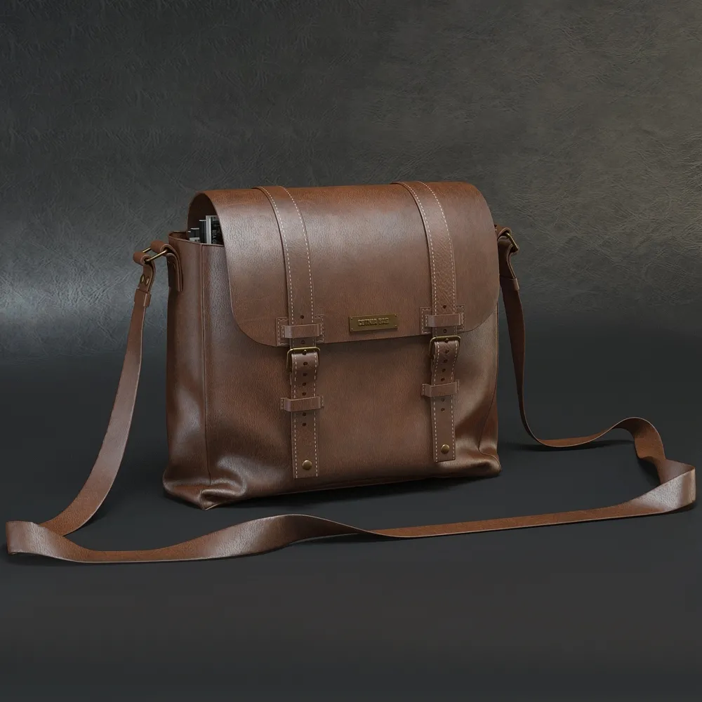 decoration – Leather bag 01 3ds Max