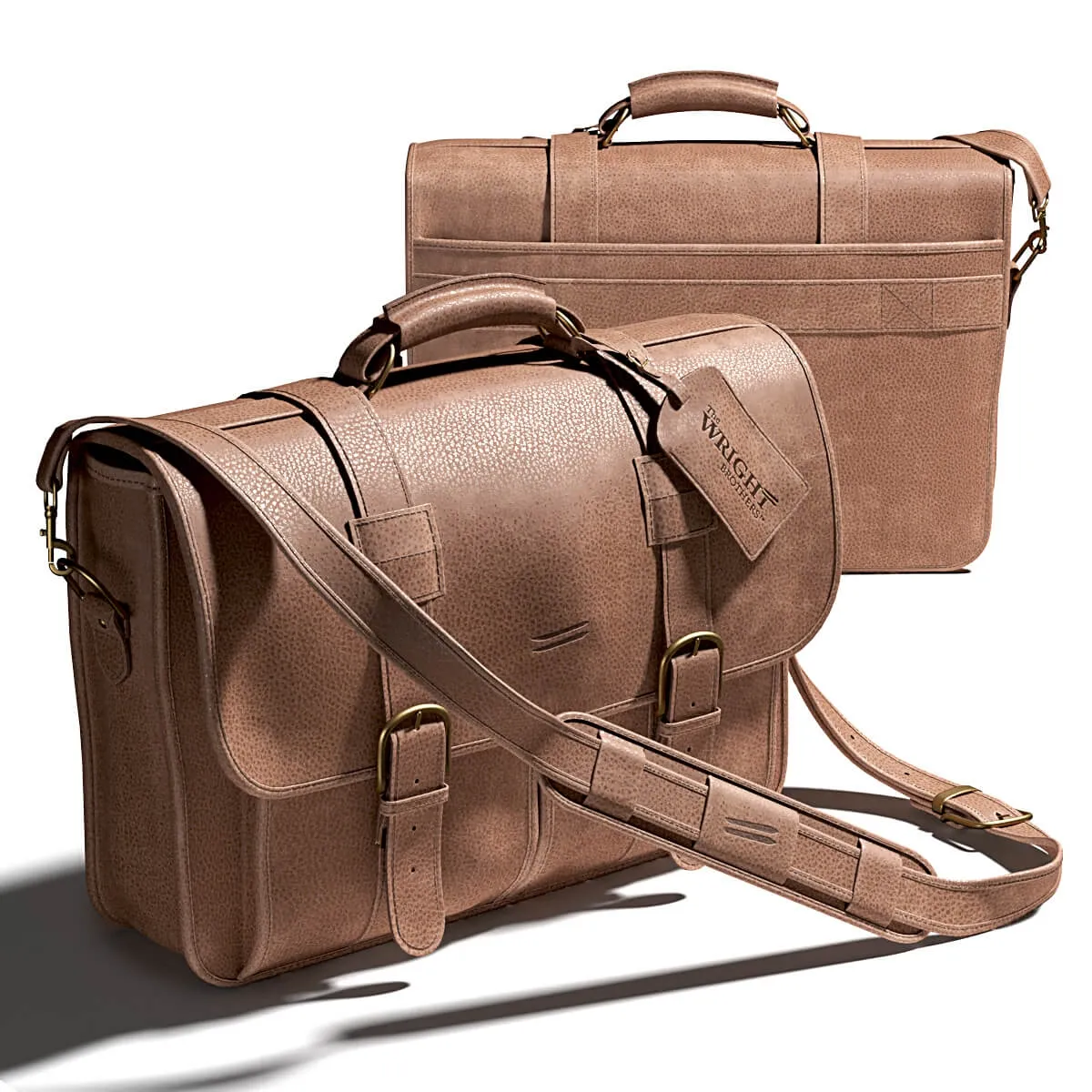 decoration – Leather mans bag from Wright Brothers 3ds Max
