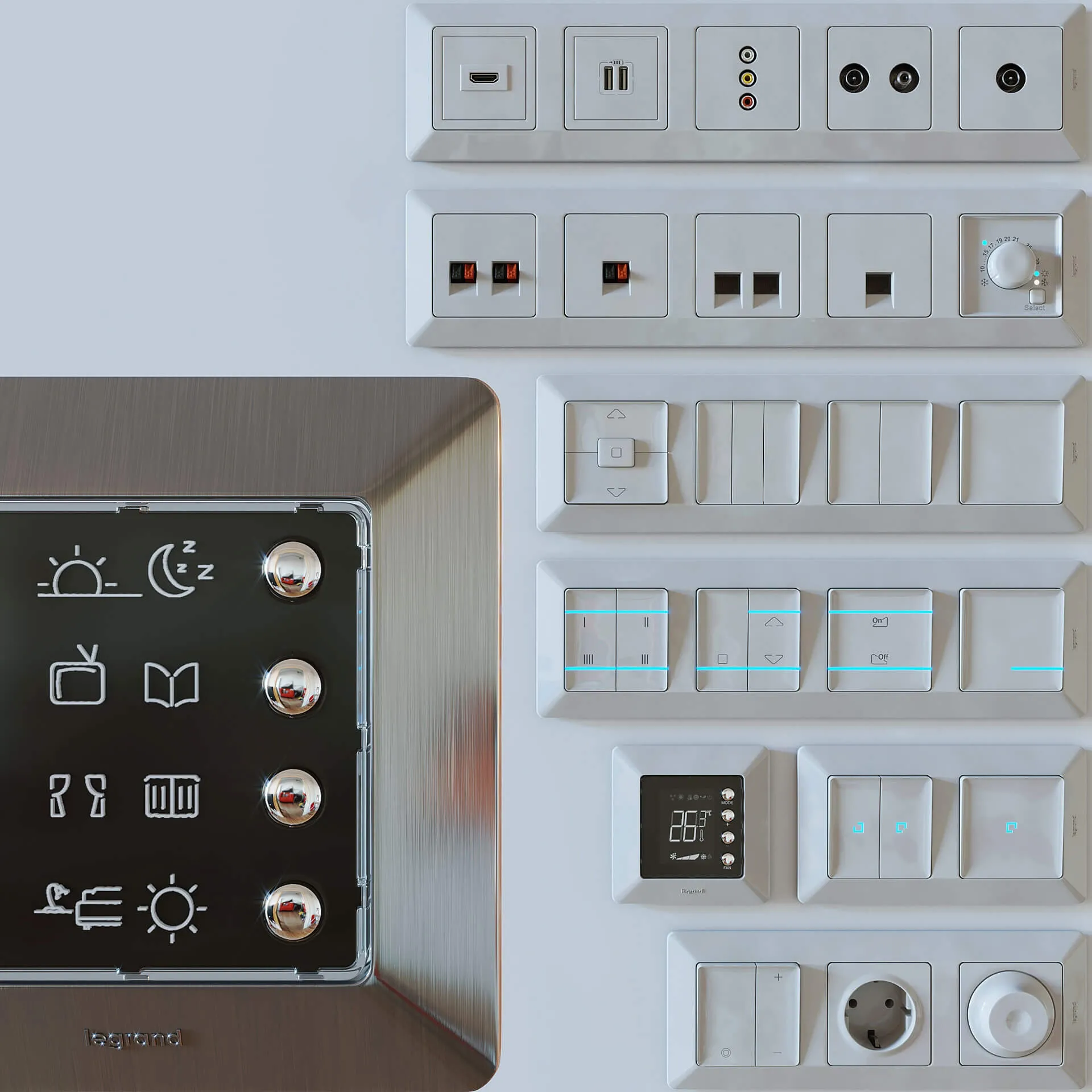 decoration – Legrand Valena Life 3ds Max