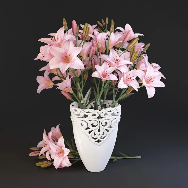 decoration – Lilium 2 3ds Max
