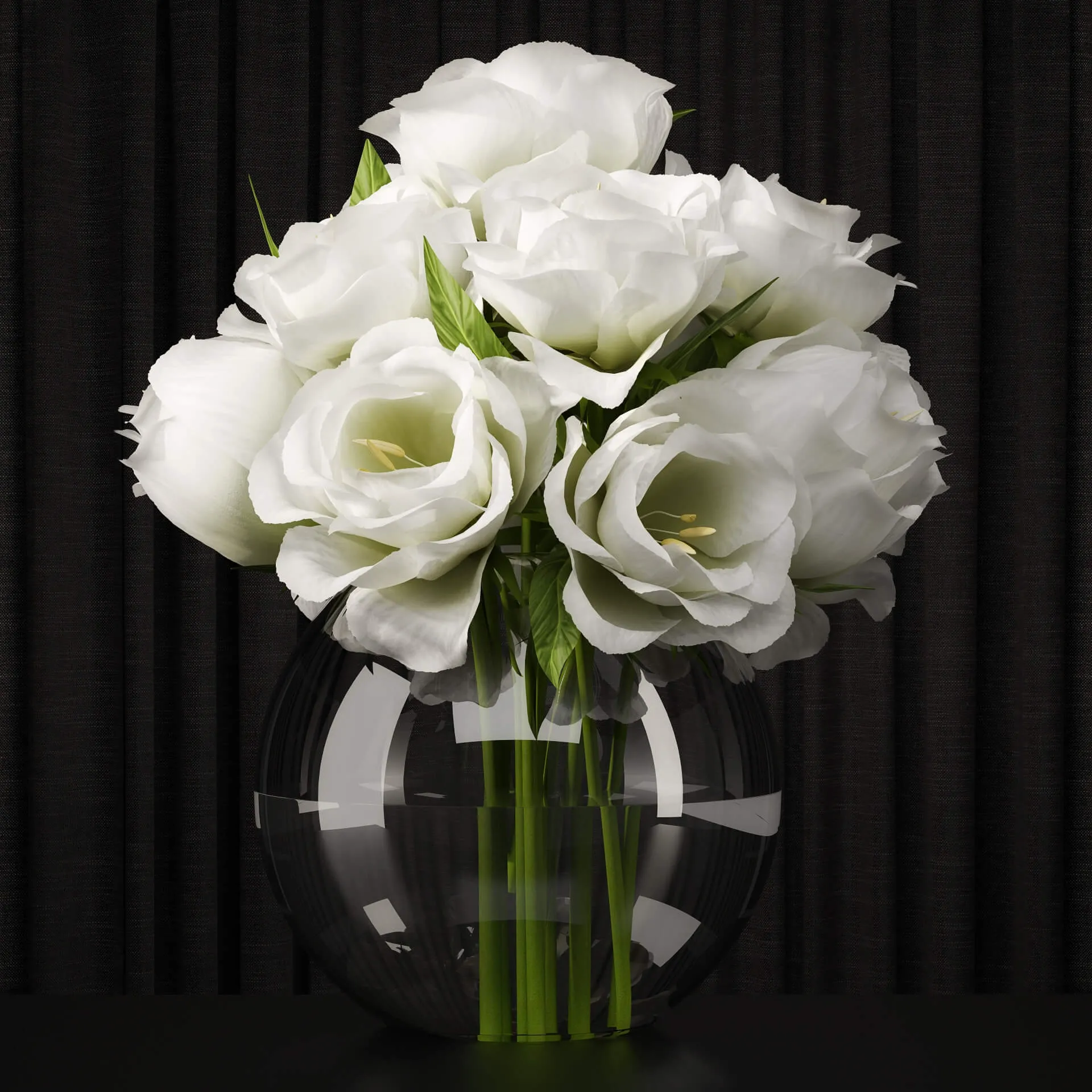 decoration – Lisianthus  005 3ds Max