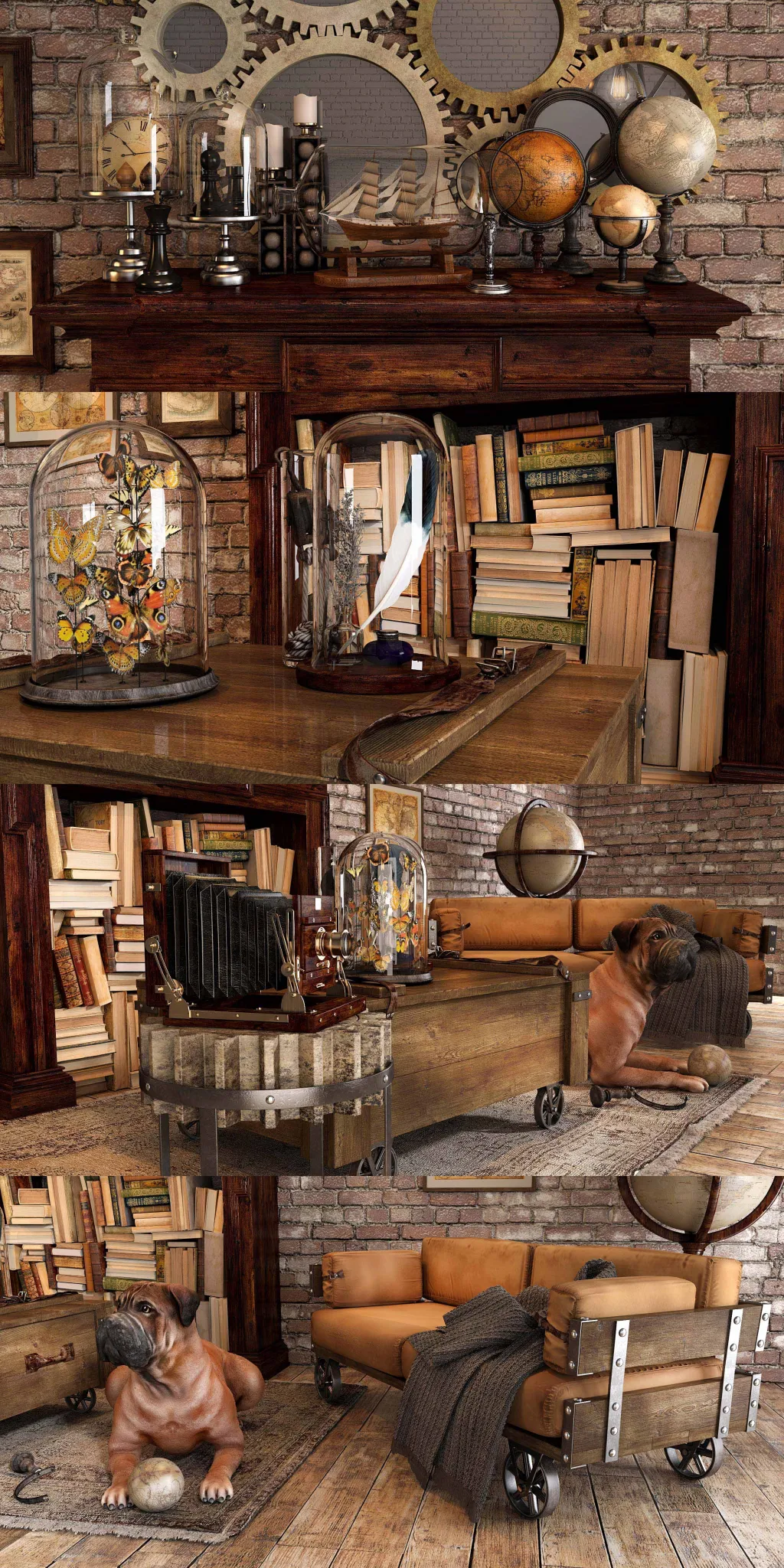 decoration – Loft decorative 03 3ds Max