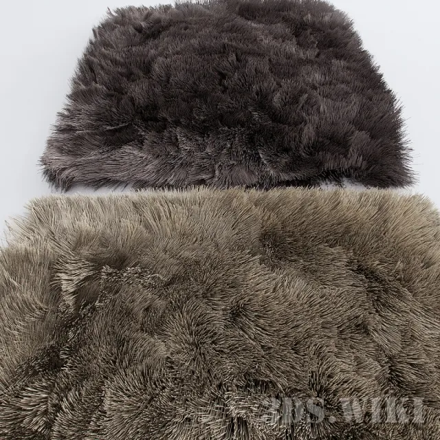 decoration – Long hair carpets 3ds Max