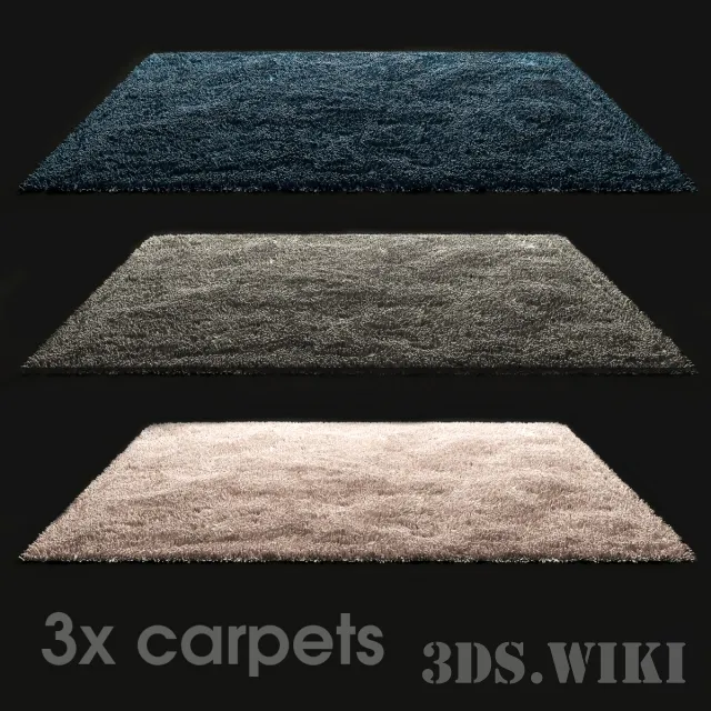 decoration – Long pile carpets 3ds Max